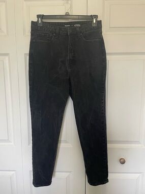 Old Navy Women’s Black O. G. Straight Jeans - Washed Black Denim